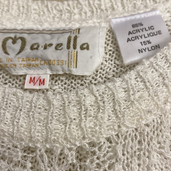 Marella crochet knit sleeveless sweater. Size M - Picture 3 of 5